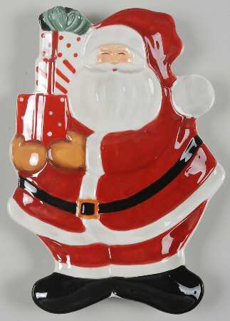 Mister Claus Figural Candy Plate