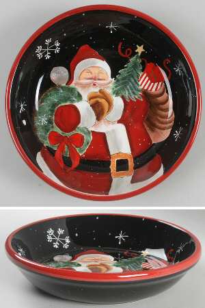 Mister Claus 9" Individual Pasta Bowl