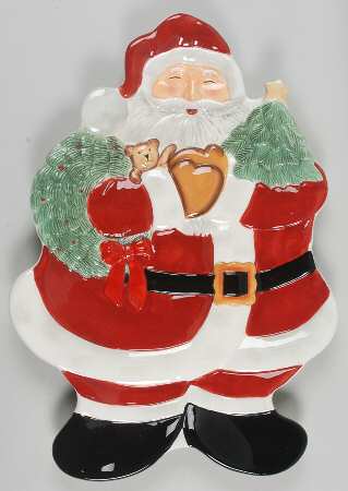 Mister Claus 18" Figural Platter