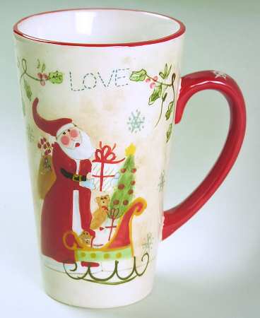 Santa Wishes Latte Mug