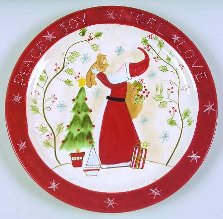 Santa Wishes Dinner Plate