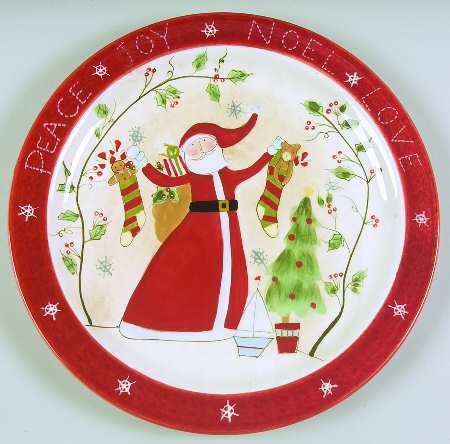 Santa Wishes Dinner Plate
