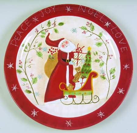 Santa Wishes Dinner Plate