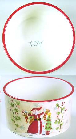 Santa Wishes Dip Bowl (for Dip and Spreader)