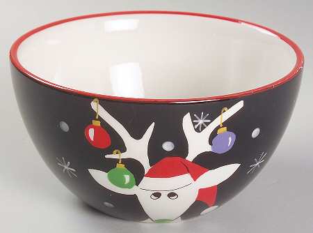 Silly Reindeer (Black Body) Individual Ice Cream Dish