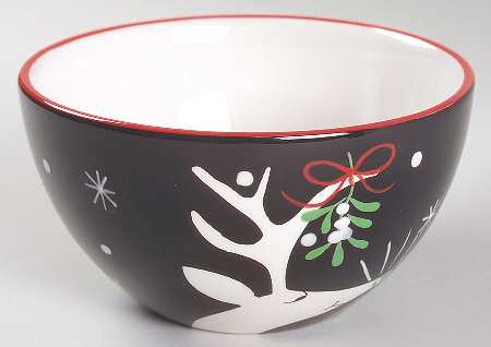 Silly Reindeer (Black Body) Individual Ice Cream Dish