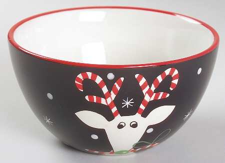 Silly Reindeer (Black Body) Individual Ice Cream Dish