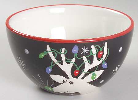 Silly Reindeer (Black Body) Individual Ice Cream Dish