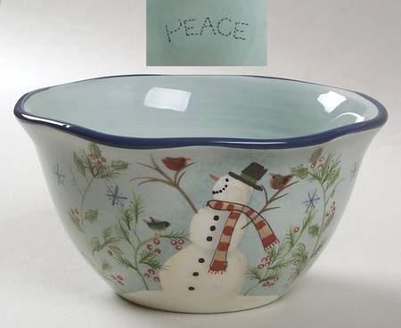 Snowman Wishes Individual Ice Cream Dish