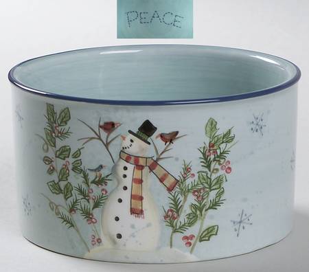 Snowman Wishes Dip Bowl (for Dip and Spreader)