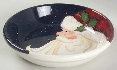 Santas Twilight 9" Individual Pasta Bowl