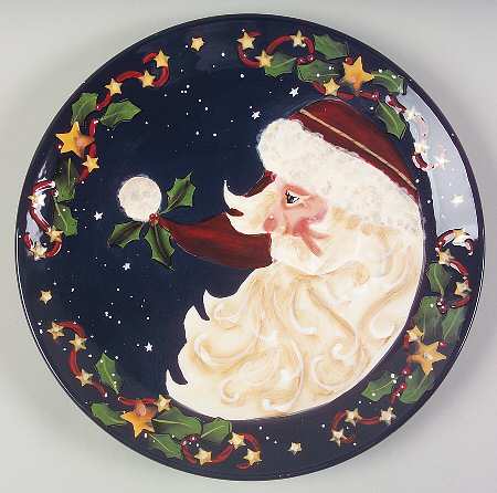 Santas Twilight Dinner Plate