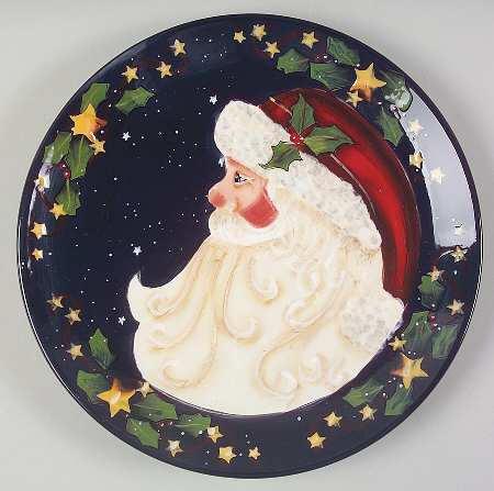 Santas Twilight Dinner Plate