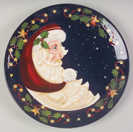 Santas Twilight Dinner Plate