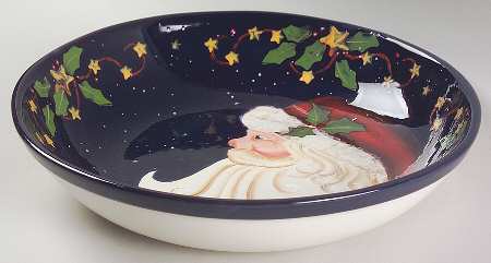 Santas Twilight 13" Pasta Serving Bowl