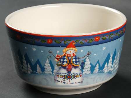 Winter Folk Individual Ice Cream Dish