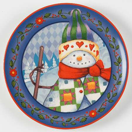 Winter Folk Salad/Dessert Plate