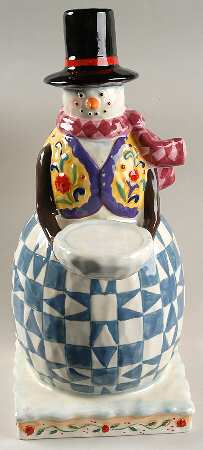Winter Folk Figurine Centerpiece