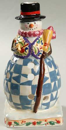 Winter Folk Figural Candle