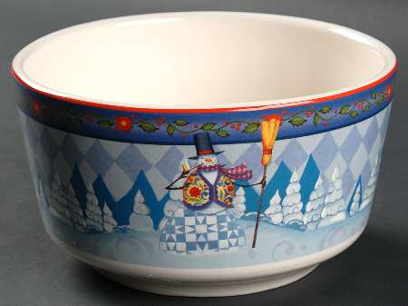 Winter Folk Individual Ice Cream Dish