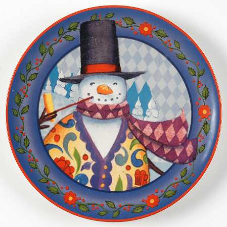 Winter Folk Salad/Dessert Plate