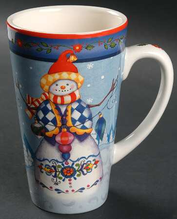 Winter Folk Latte Mug
