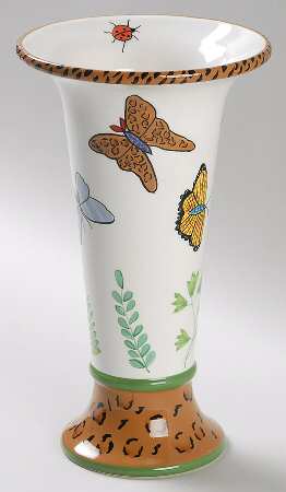 Butterfly Paradise 8" Vase