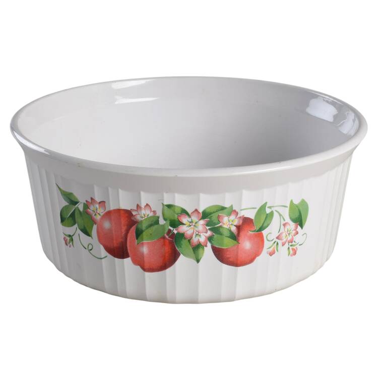 Delicious French White 2.5 Qt Round Casserole No Lid