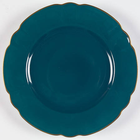 Eventail Dark Green (Vert Canard) Salad Plate