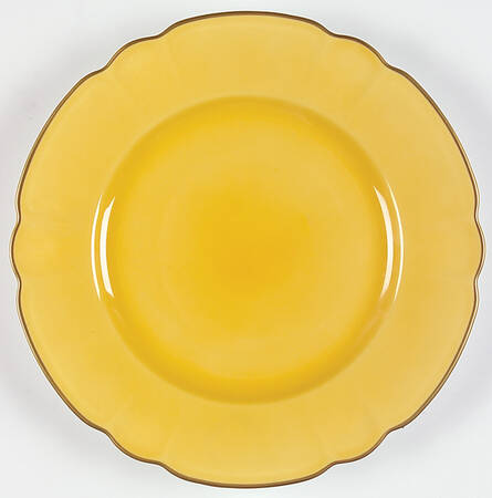Eventail Golden Yellow (Jaune d'Or) Salad Plate
