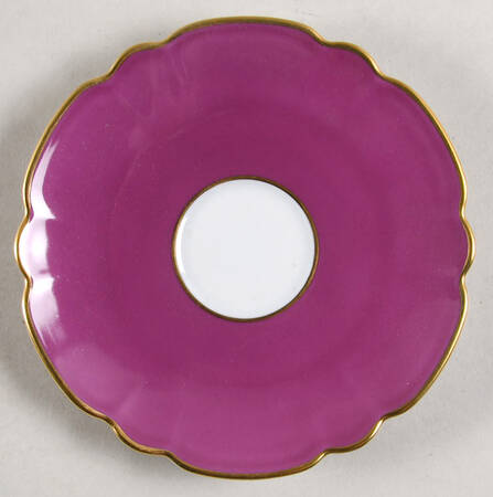Eventail Fuchia (Fuchsia) Saucer for Demitasse Cup by Charles Field Haviland