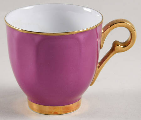 Eventail Fuchia (Fuchsia) Flat Demitasse Cup