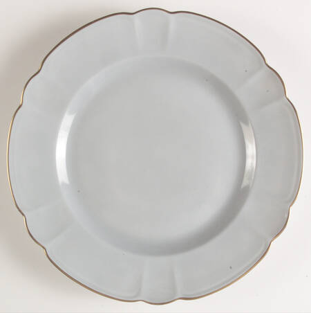 Eventail Gray (Gris) Dinner Plate