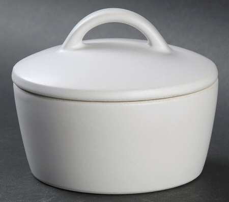Cargo White Sugar Bowl & Lid