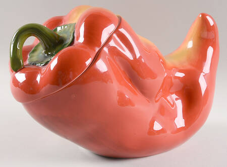 Chili Peppers Cookie Jar & Lid
