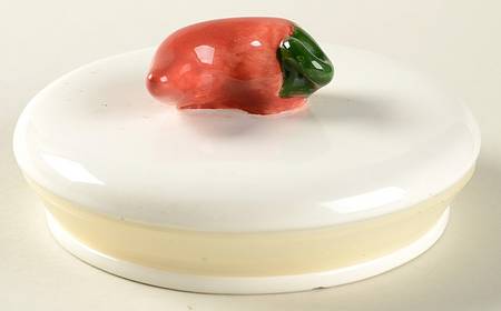 Chili Peppers Lid for Small Canister