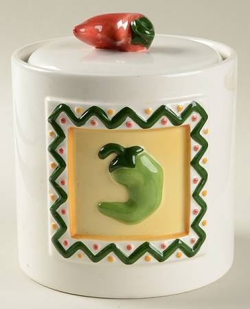 Chili Peppers Small Canister & Lid