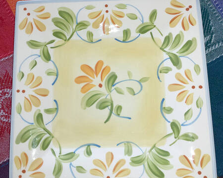 CLR42 Square Salad Plate