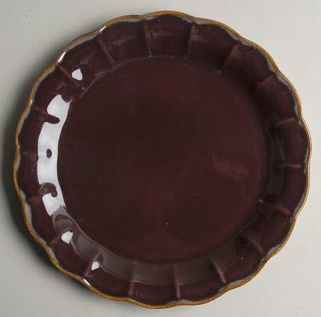 Autumn Waves Plum Salad Plate