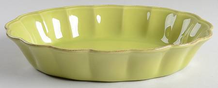 South Beach Lime Green 12'' Oval Baker
