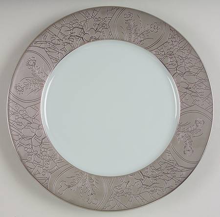 Hibiya Gray and Celadon Service Plate (Charger)