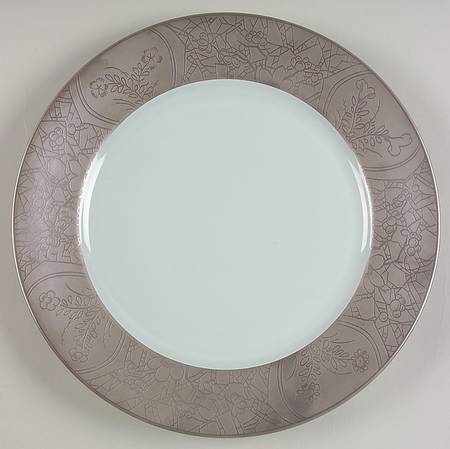 Hibiya Gray and Celadon Dinner Plate