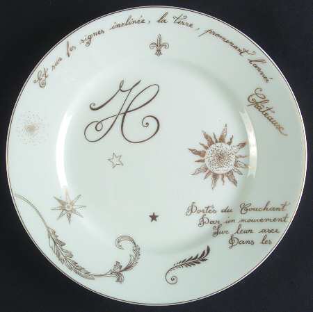 Val de Lorie Gold Dessert Luncheon Plate
