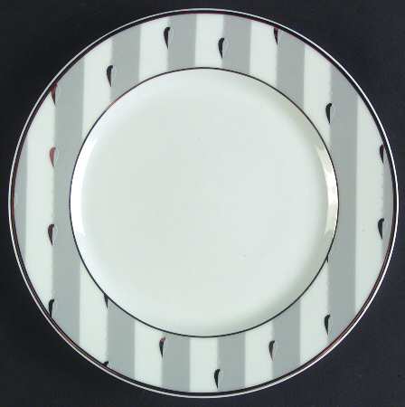 Deauville Grey Dessert Luncheon Plate