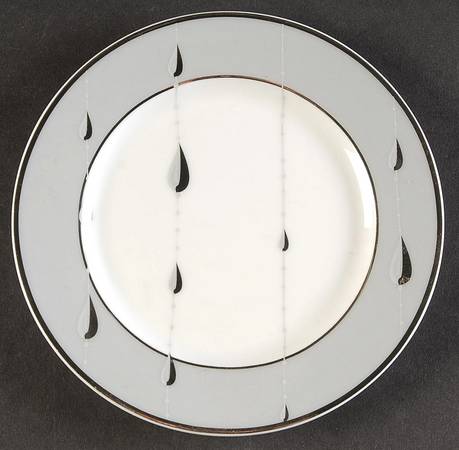 Deauville Grey Bread & Butter Plate by Charles Field Haviland