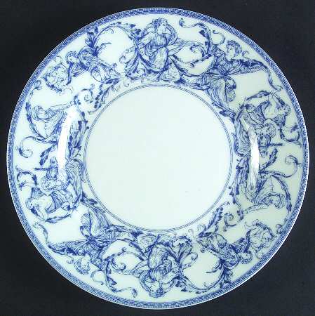 Renaissance Blue Dessert Luncheon Plate