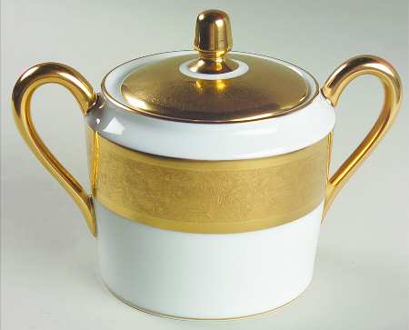 Polder Gold Sugar Bowl & Lid