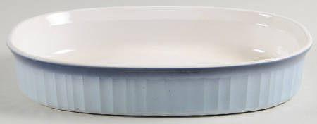 French Bleu 1.5 Quart Oval Covered Casserole No Lid