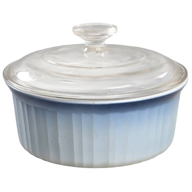 French Bleu 1.5 Qt Round Covered Casserole