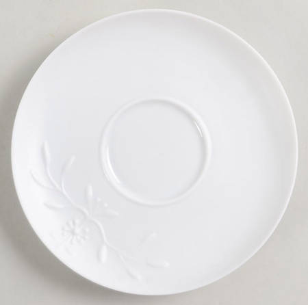 Manosque Satin (White) Saucer for Demitasse Cup